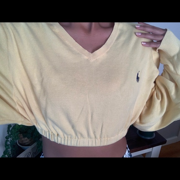 Ralph Lauren cropped yellow long sleeve - Picture 4 of 4